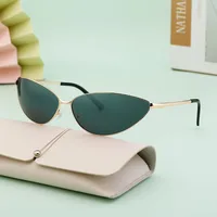 Oval Frame Simple Style Oval Color Block Pc Full Frame Women's Sunglasses main image 1
