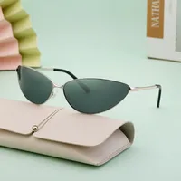 Cadre Ovale Style Simple Ovale Bloc De Couleur Pc Plein Cadre Femmes De Lunettes De Soleil main image 2