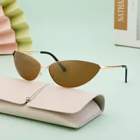 Cadre Ovale Style Simple Ovale Bloc De Couleur Pc Plein Cadre Femmes De Lunettes De Soleil main image 3