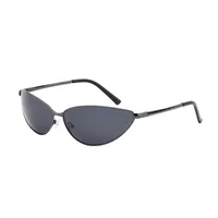 Oval Frame Simple Style Oval Color Block Pc Full Frame Women's Sunglasses sku image 3