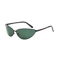Oval Frame Simple Style Oval Color Block Pc Full Frame Women's Sunglasses sku image 6