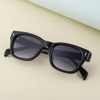 Square Vacation Solid Color Tac Full Frame Men's Sunglasses main image 2