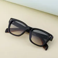 Square Vacation Solid Color Tac Full Frame Men's Sunglasses main image 3