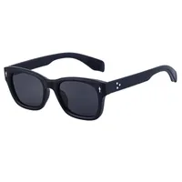 Square Vacation Solid Color Tac Full Frame Men's Sunglasses sku image 5