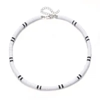 Round Hip-Hop Wood Necklace Wholesale sku image 2