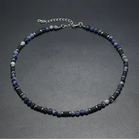 Round Hip-Hop Wood Necklace Wholesale sku image 24