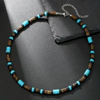 Round Hip-Hop Wood Necklace Wholesale main image 7