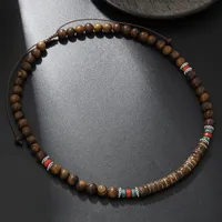 Round Hip-Hop Wood Necklace Wholesale main image 8