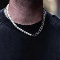 Business Hip-Hop 304 Stainless Steel Solid Color Men's Bracelets Necklace main image 1