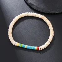 Round Hip-Hop Vintage Style Wood Bracelets Wholesale sku image 17