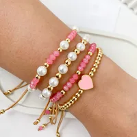 Geométrico Estilo IG Vacaciones Perla De Imitación Pulsera Venta Al Por Mayor main image 4