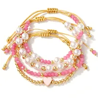 Geometric IG Style Vacation Imitation Pearl Bracelets Wholesale sku image 1