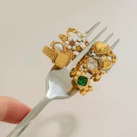 Géométrique Décontractée Vacances Commuer Acier Inoxydable 316 Anneaux Métal Mixte main image 4