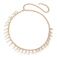 Femmes Entreprise Style Vintage Style Simple Zinc Zinc Chaîne Ceintures main image 4