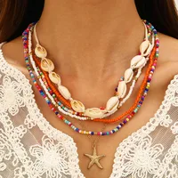 Marine Style 304 Stainless Steel Alloy Shell Starfish Conch Women's Jewelry Set main image 1