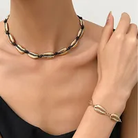 Estilo Marino Acero Inoxidable 304 Aleación Concha Estrella De Mar Concha Mujeres Conjunto De Joyas main image 3