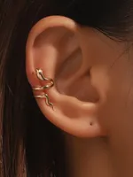 1 Piece Snake Retro Classic Style Copper Plating Ear Cuffs sku image 3
