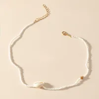 Marine Style 304 Stainless Steel Alloy Shell Starfish Conch Women's Jewelry Set sku image 9