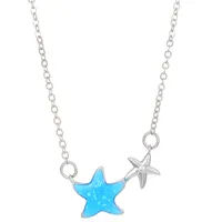 Marine Style 304 Stainless Steel Alloy Shell Starfish Conch Women's Jewelry Set sku image 17
