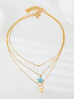 Marine Style 304 Stainless Steel Alloy Shell Starfish Conch Women's Jewelry Set sku image 20