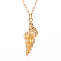 Marine Style 304 Stainless Steel Alloy Shell Starfish Conch Women's Jewelry Set sku image 4