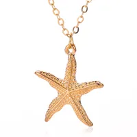 Marine Style 304 Stainless Steel Alloy Shell Starfish Conch Women's Jewelry Set sku image 6