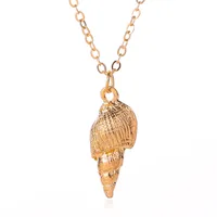 Marine Style 304 Stainless Steel Alloy Shell Starfish Conch Women's Jewelry Set sku image 7