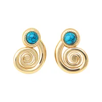 1 Par Color Sólido Romántico Playa Acero Titanio Pendientes main image 6