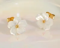 Wholesale Jewelry Flower Sweet 201 Stainless Steel Shell Pendant Necklace Plating main image 6