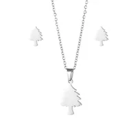 Bohemian Simple Style Classic Style 201 Stainless Steel Christmas Tree Women's Jewelry Set main image 3