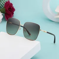 Carré Style Vintage Style Classique Géométrique Pc Plein Cadre Femmes De Lunettes De Soleil main image 2