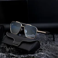 Cuadrado Estilo Vintage Estilo Clásico Geométrico Ordenador Personal Fotograma Completo Gafas De Sol Hombre main image 1