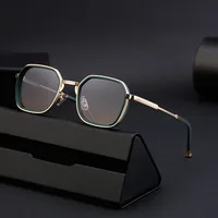 Carré Rétro Style Classique Géométrique Pc Plein Cadre Hommes De Lunettes De Soleil main image 2