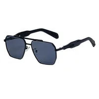 Square Vintage Style Classic Style Geometric Pc Full Frame Men's Sunglasses main image 4