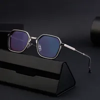 Cuadrado Retro Estilo Clásico Geométrico Ordenador Personal Fotograma Completo Gafas De Sol Hombre main image 3