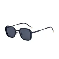 Carré Rétro Style Classique Géométrique Pc Plein Cadre Hommes De Lunettes De Soleil main image 4