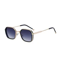 Cuadrado Retro Estilo Clásico Geométrico Ordenador Personal Fotograma Completo Gafas De Sol Hombre main image 5