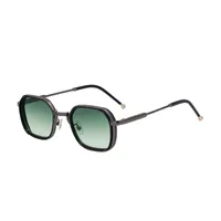 Square Retro Classic Style Geometric Pc Full Frame Men's Sunglasses sku image 4