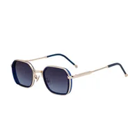 Square Retro Classic Style Geometric Pc Full Frame Men's Sunglasses sku image 5