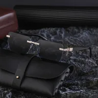 Carré Vacances Couleur Unie Verres Teintés Sans Cadre Hommes De Lunettes De Soleil main image 3