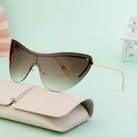 Square Vacation Solid Color Pc Frameless Men's Sunglasses main image 3