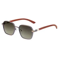 Square Vacation Classic Style Solid Color Pc Full Frame Men's Sunglasses sku image 1