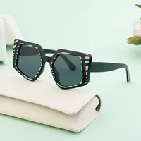 Square Vacation Solid Color Tinted Lenses Full Frame Women's Sunglasses main image 3