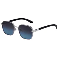 Square Vacation Classic Style Solid Color Pc Full Frame Men's Sunglasses sku image 2