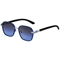 Square Vacation Classic Style Solid Color Pc Full Frame Men's Sunglasses sku image 5