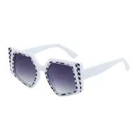 Cuadrado Vacaciones Color Sólido Lentes Tintados Fotograma Completo Gafas De Sol Mujer main image 5