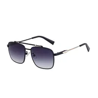 Square Vacation Classic Style Solid Color Pc Full Frame Men's Sunglasses sku image 1