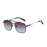 Square Vacation Classic Style Solid Color Pc Full Frame Men's Sunglasses sku image 3