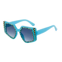 Square Vacation Solid Color Tinted Lenses Full Frame Women's Sunglasses sku image 6
