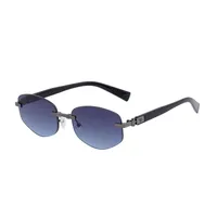 Square Roman Style Solid Color Pc Frameless Men's Sunglasses sku image 5